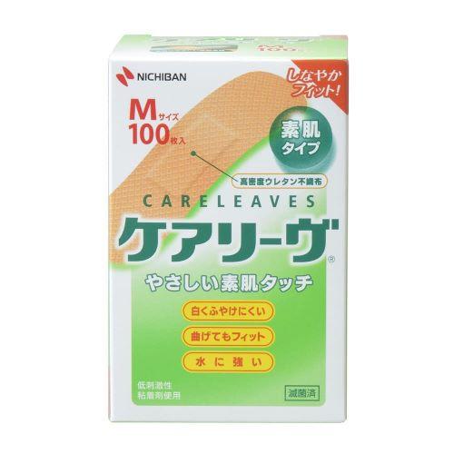 ケアリーヴ 救急絆創膏 Mサイズ 100枚入 CL100M ニチバン 24-5507-13