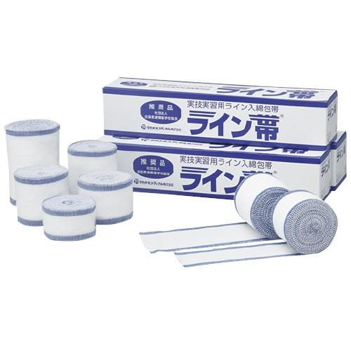 タカチホメディカル 実技実習用ライン入綿包帯 ライン帯SP 1箱 : wel