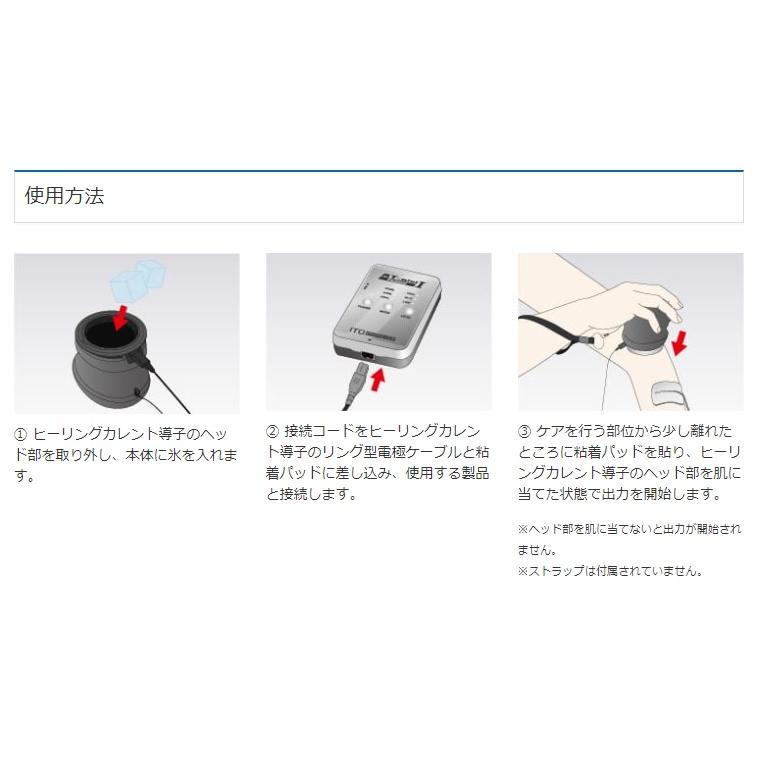 伊藤超短波 ヒーリングカレント導子(マイクロカレント専用導子 伊藤超短波 ヒーリングカレント導子(マイクロカレント専用導子