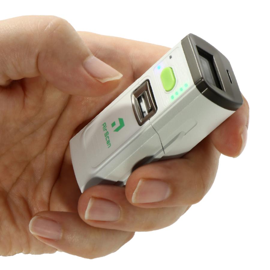 【5のつく日+4%】 2次元バーコードリーダー Bluetooth AIRSCAN-F-2D-WHT-MS QRコード対応 バッテリー付属 棚卸 ウェルコムデザイン 業務用 法人向け | ウェルコムデザイン | 01