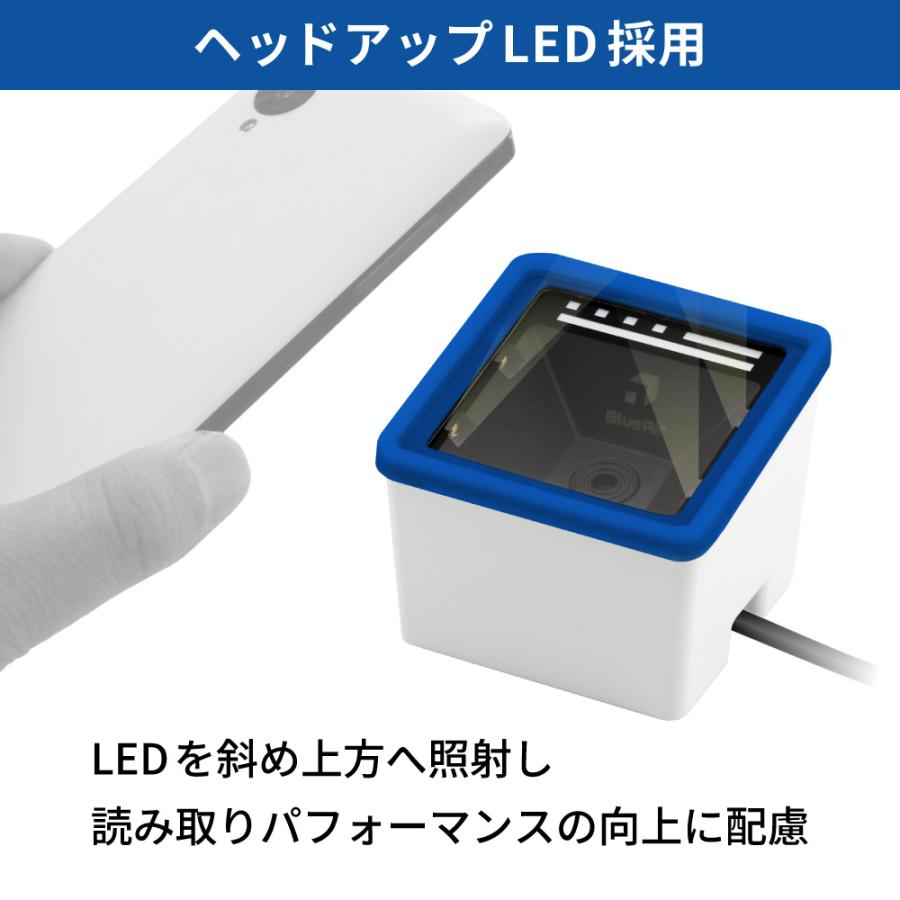 ウェルコムデザイン QRコードリーダー Bluetooth BLUEAIR-E-BT-FBL USB