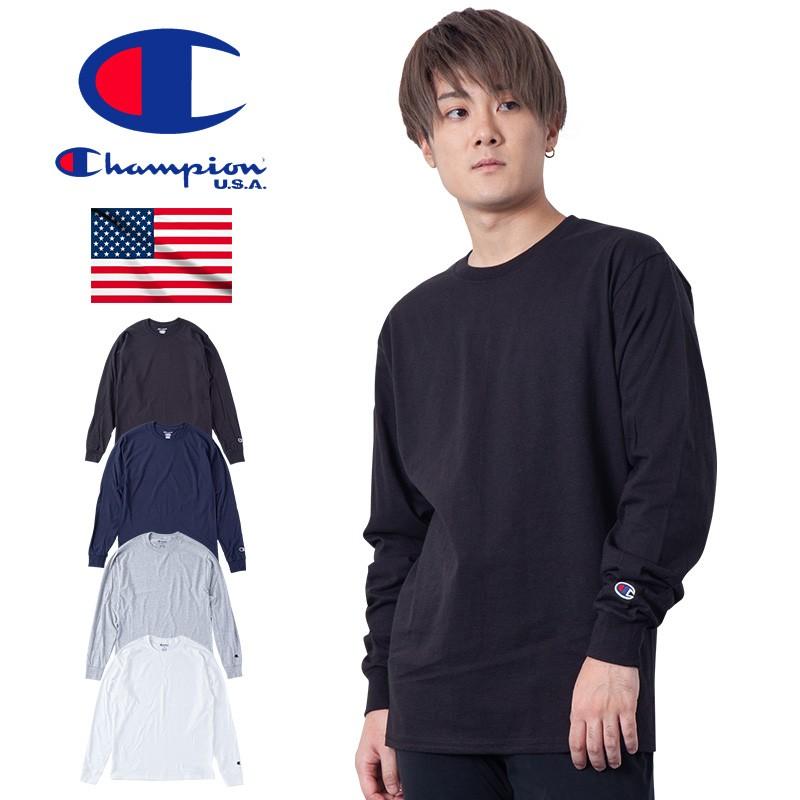 チャンピオン ロンt メンズ Tシャツ 無地 Champion 5 2oz Long Sleeve Tee 長袖 クルーネック 全4色 S Xl Cc8c 定番モデル 正規品 Usaモデル Cha M 43 W1909 ウェルカム トゥ ザ ワールド 通販 Yahoo ショッピング