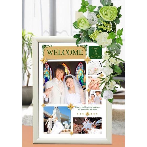 メーカー包装済 結婚式ウェルカムボード 写真入り 受付用a4 結婚式ウェルカムボード 写真入り 選べるウェルカムタイトル サイズ 受付用 造花付き リエーフ 婚礼 Shilpakalavedika In