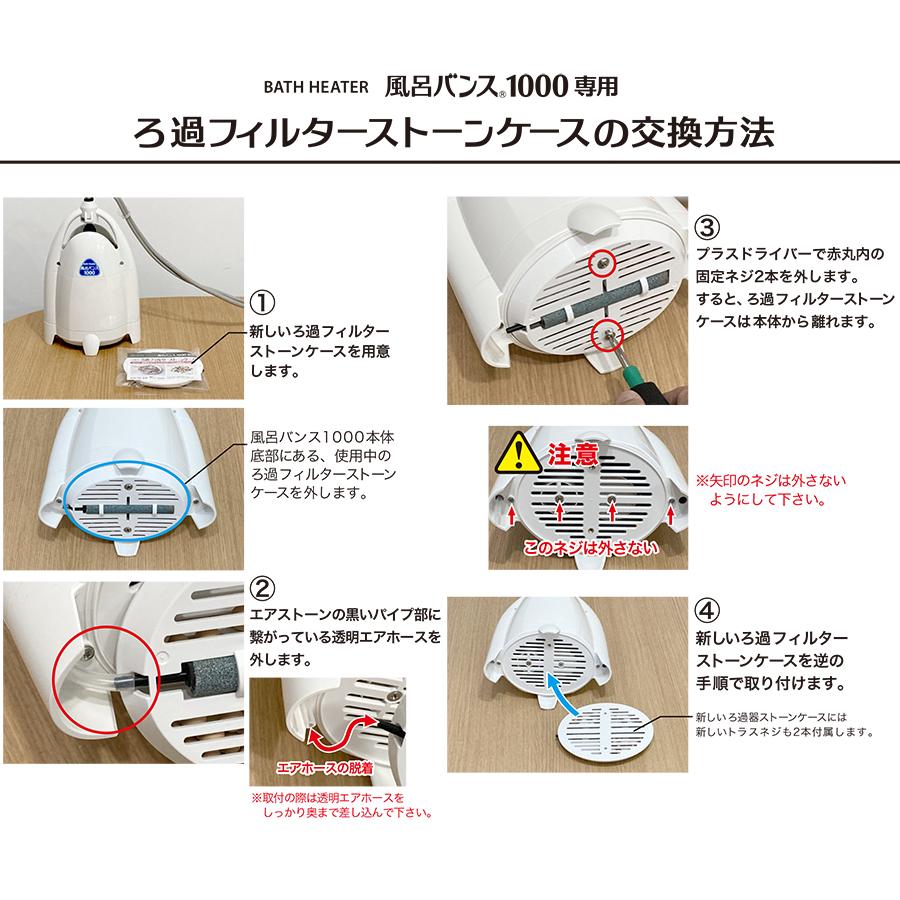 風呂バンス1000専用・交換用ろ過フィルター ストーンケース : P.N.P