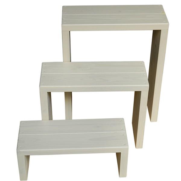 完成品】WelcomeWood 木製フラワースタンド 花台 プランタースタンド