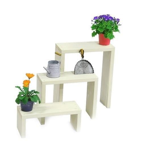 完成品】WelcomeWood 木製フラワースタンド 花台 プランタースタンド