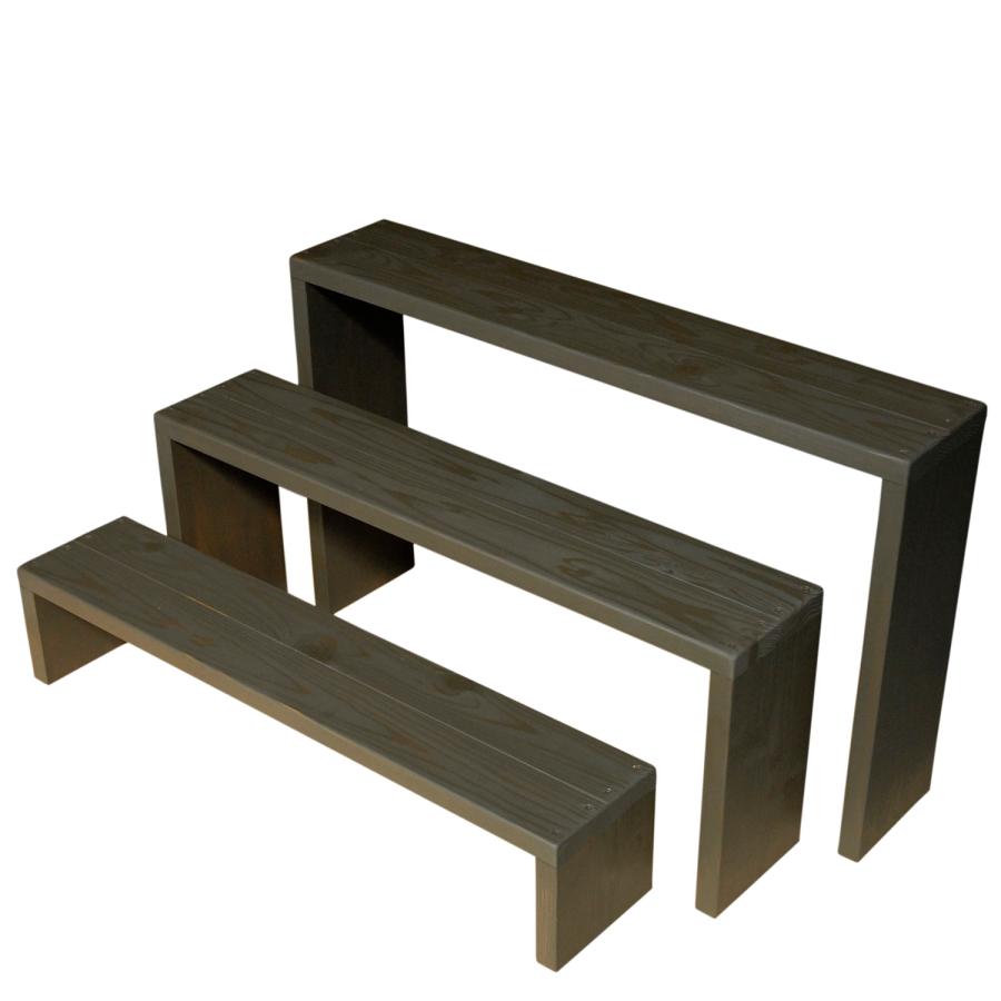 フランスアンティーク木製フラワースタンド/花台/飾り棚/テーブル机(90