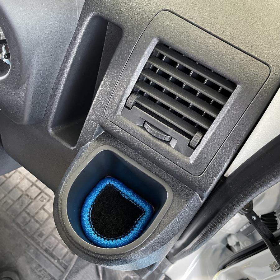 J-NEXT トヨタ タウンエース バン S400系用 ドリンクホルダーマット 2