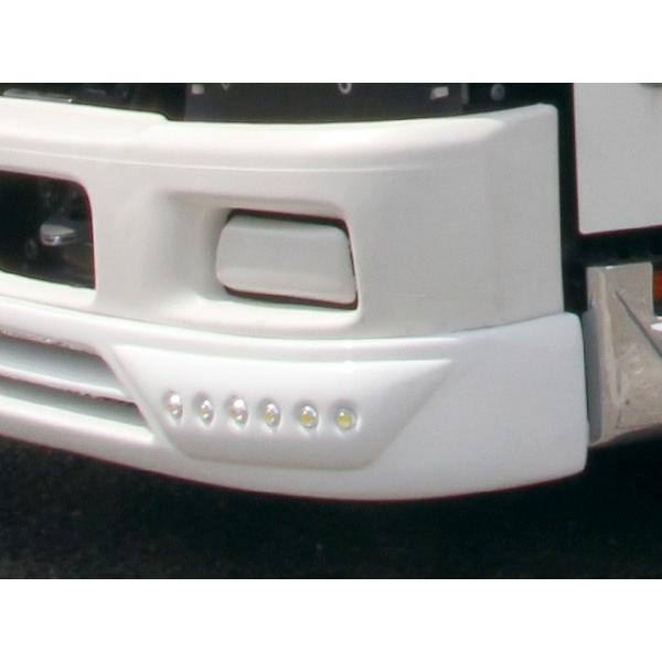 いすゞ エルフ 07 標準車 ハイキャブ フロントスポイラー LED付き 無