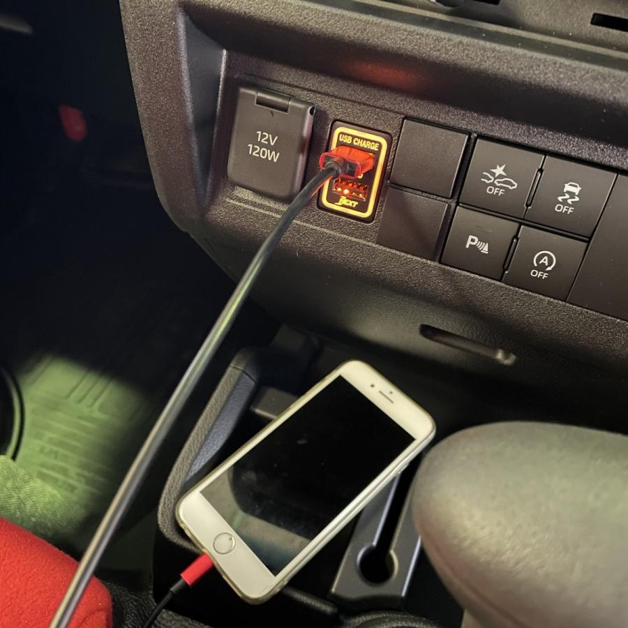 J-NEXT ダイハツ ハイゼットトラック ハイゼットカーゴ用 スマートUSB 