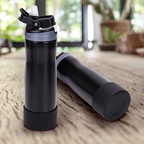 水筒 マグボトル 底カバー 水筒ポーチ用底カバー 水筒ポーチ用ベースプロテクター シリコン素材 2個セット(ブラックBlack)|weleda|04