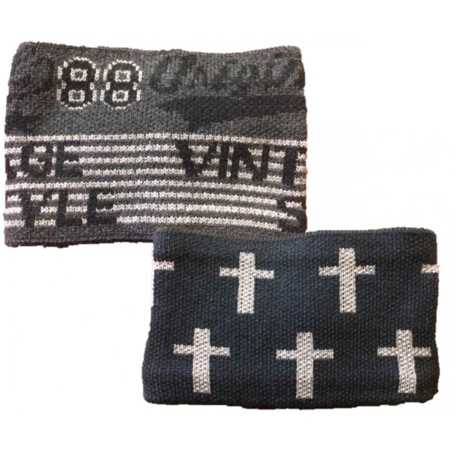 ロゴ柄 十字架柄 ネックウォーマー マフラー 可愛い かっこいい キッズ 子供用 男の子 女の子 防寒 グレー ブラック 46 Welina 通販 Yahoo ショッピング