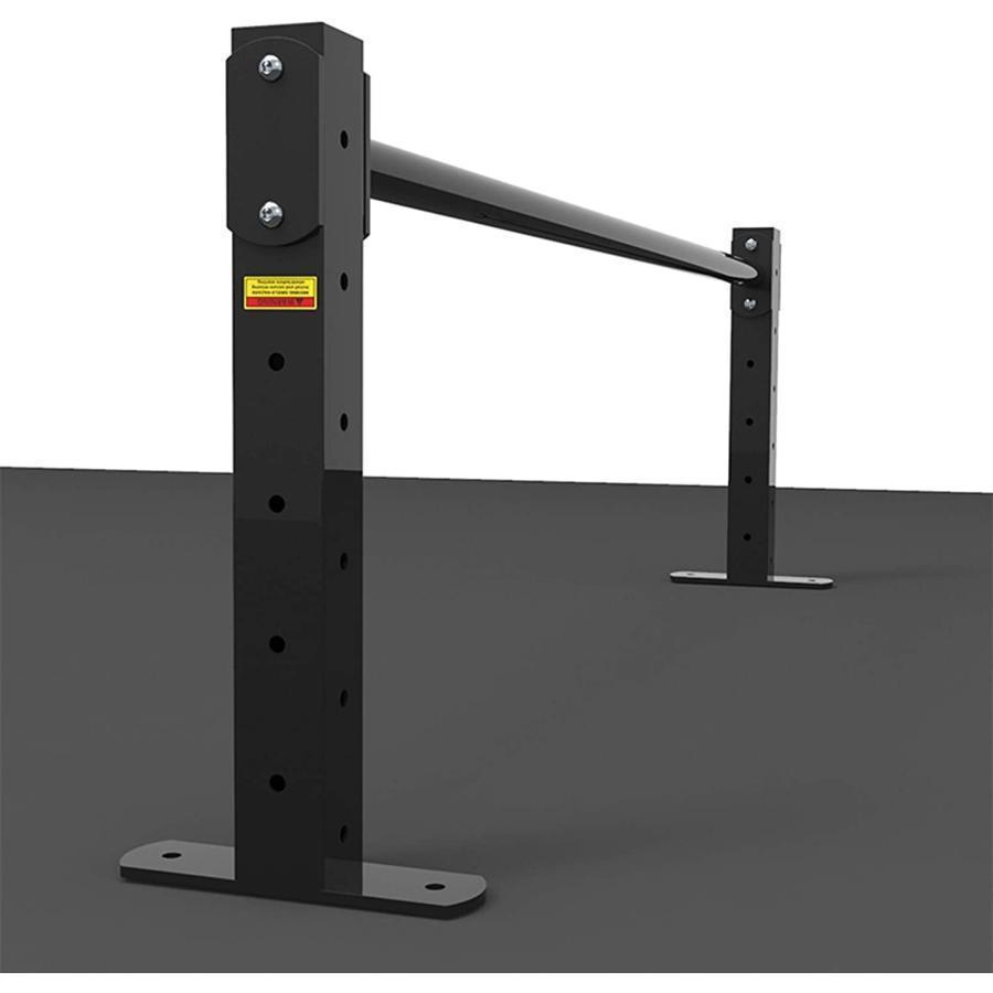 懸垂バー ドア/壁/天井対応 鋼製プルアップバー 高さ調整可能 耐荷重200kg Welina ホームトレーニング 懸垂器具 腕立て補助にも 黒デザインの画像