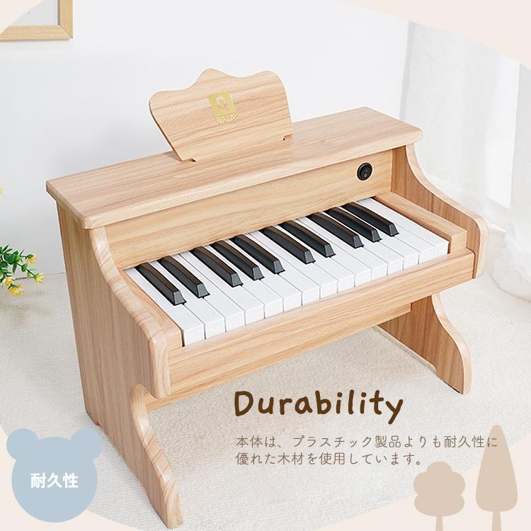 ミニピアノ 木製 おもちゃ 25鍵盤 初心者 練習用 Welina 6歳から キーボード 楽器 女の子男の子 ままごと かわいい 人気 ギフトの画像