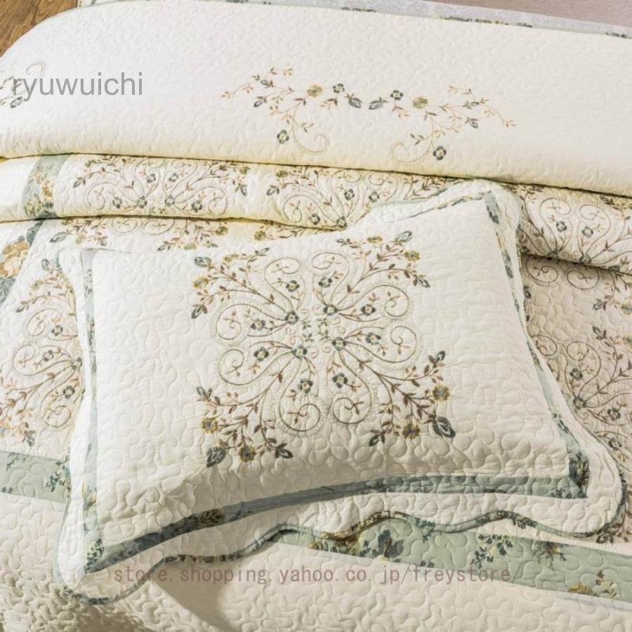 北欧 花柄キルト ベッドカバー ベッドスプレッド マルチカバー Welina（株） 寝具カバーセット かわいい姫系 寝室を彩る ギフトにもおすすめの画像