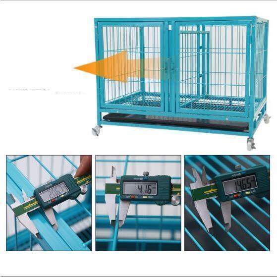 ペットゲージ 大型2段 ペットホテル/ショップ/クリニック向け Welina 犬小屋ケージ 多頭管理に 省スペースでしっかり区分け 業務用にもの画像
