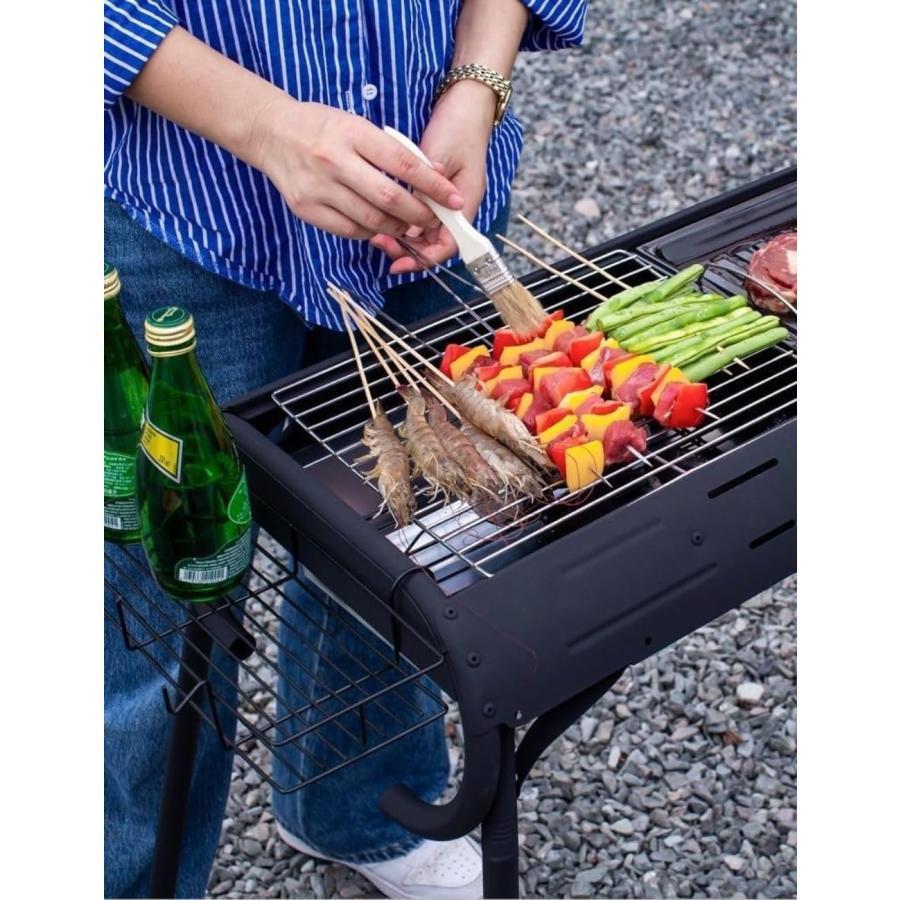 BBQコンロ 焚き火台 バーベキューグリル 引き出し式 4〜6人用 Welina 取り外し可能ポータブルグリル 収納袋付き アウトドアキャンプ コンロセットの画像