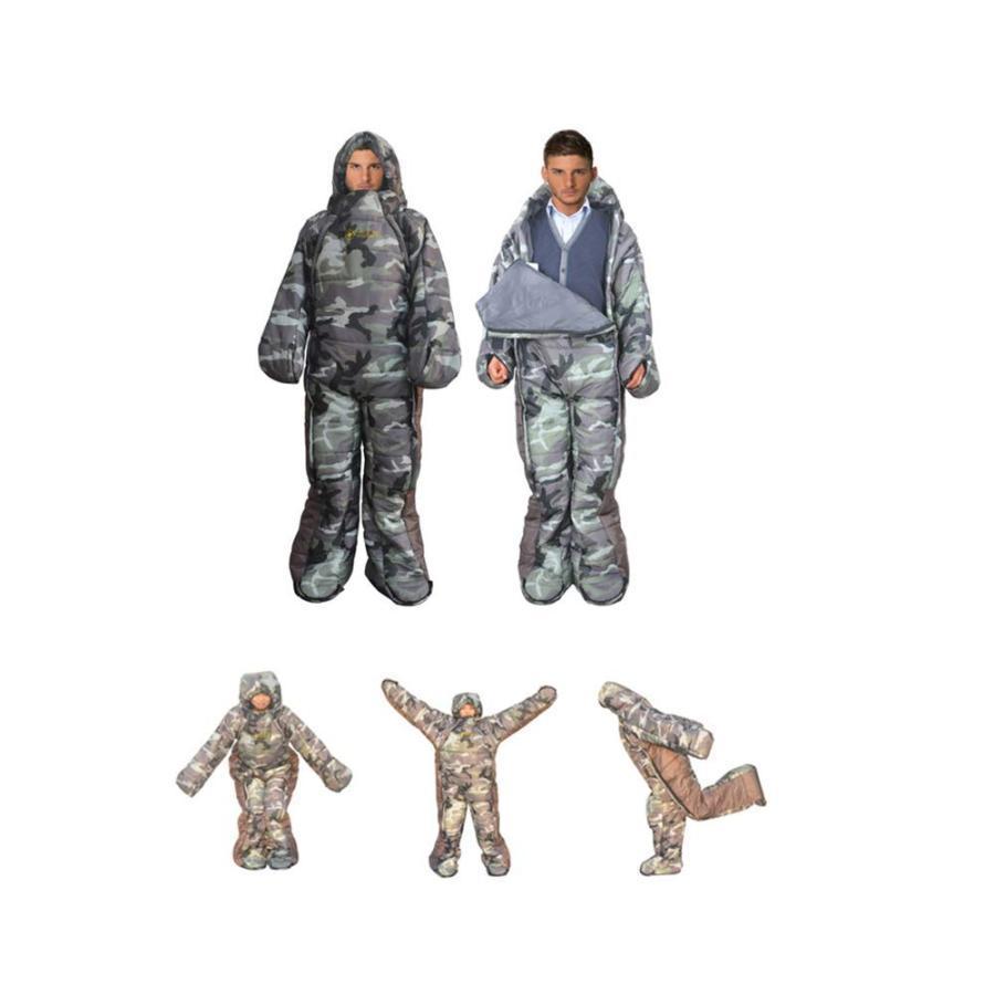 人型寝袋 着る寝袋 歩ける 封筒型 防寒 -5℃対応 Welina キャンプ/登山/車中泊/防災 男女兼用 あったかポカポカ ルームウェアにも_8