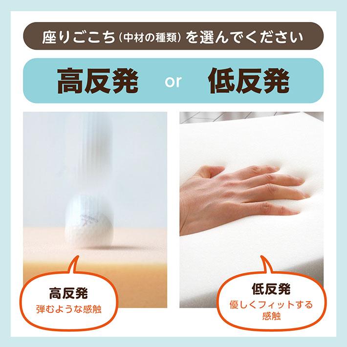 座布団 椅子用 クッション 在宅勤務 低反発 高反発 40×40センチ 厚み5