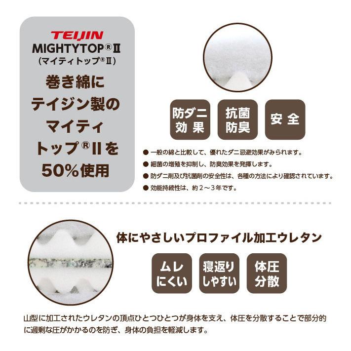 敷き布団 ダブル アウトレット 抗菌 防臭 防ダニ ボリューム 厚さ12