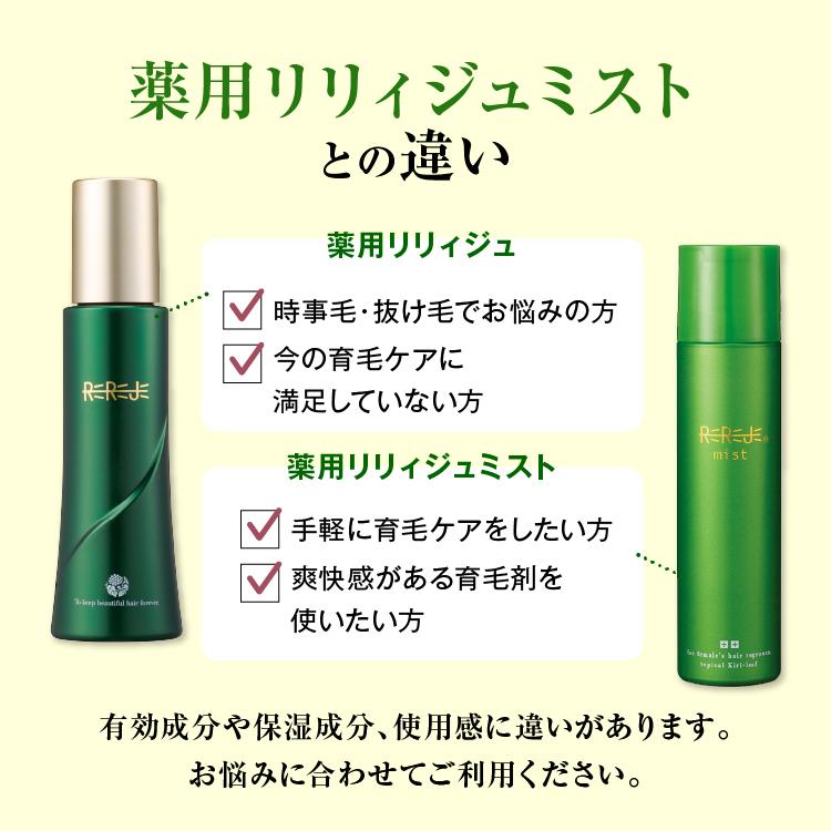 育毛剤 女性用 薬用 リリィジュ 日分 医薬部外品 徳用