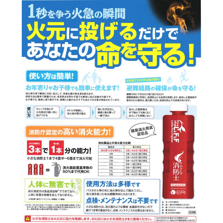 投げる消火器 小さな消防士 消防庁認定 手投げ消火弾 住宅用 初期消火 |  | 02