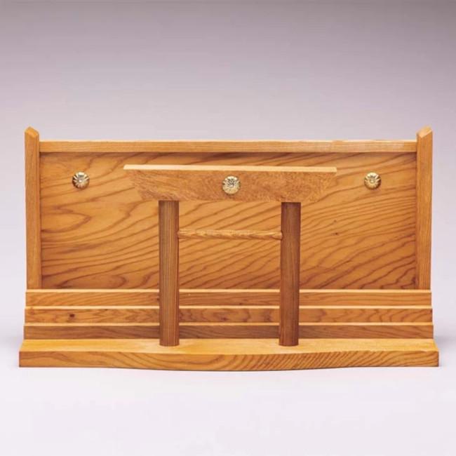 屋久杉 神棚『結』 屋久杉認定シール付き 屋久島 木彫り 風水 インテリア 三社造り 郡山康則 神木 ギフト | 