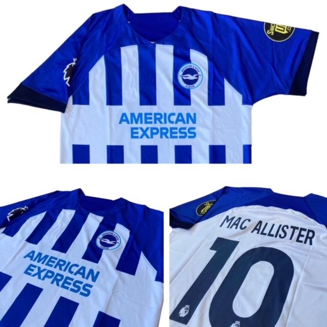 【激レア】【公式】ブライトン マクアリスター 実使用 直筆サイン入りユニフォーム 激レア】【公式】ブライトン マクアリスター 実使用 直筆サイン