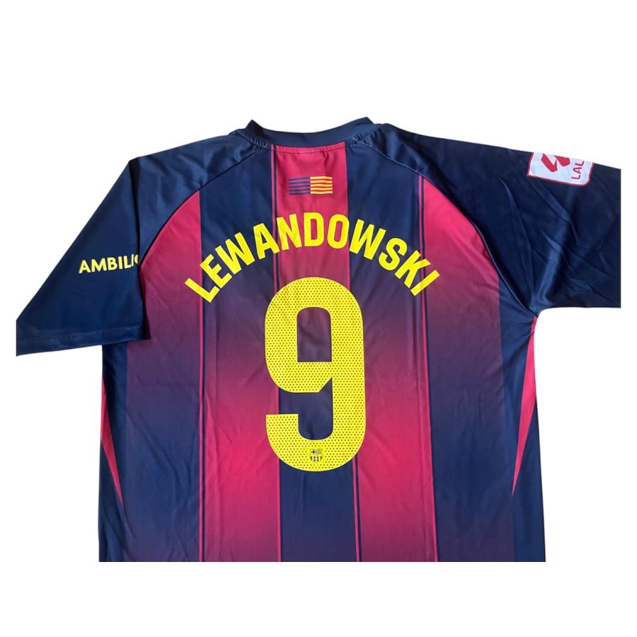 2526FCバルセロナ 半袖 背番号9 LEWANDOWSKI レヴァンドフスキ レバンドフスキ背番号9 バルセロナ ホーム 25/26 レプリカ