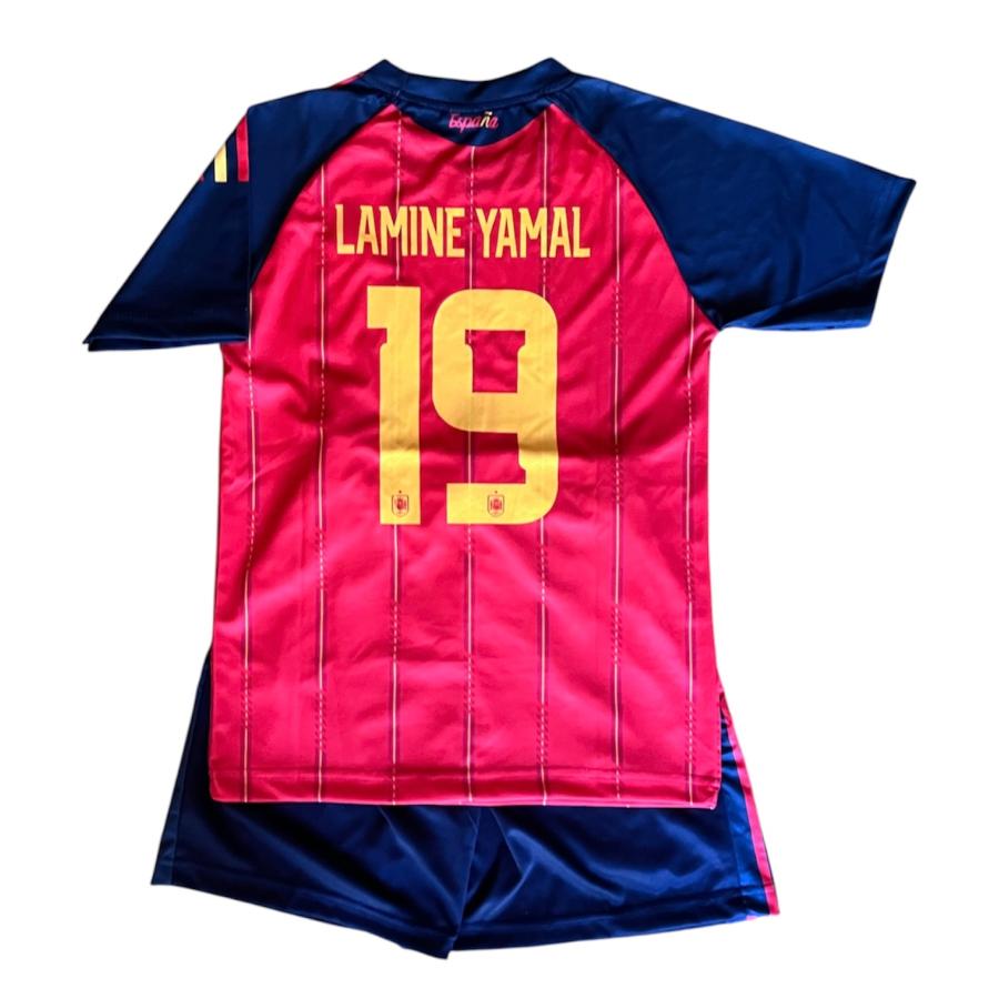 シルバ選手　サッカースペイン代表　ユニフォーム　ナンバージャージ　Tシャツ ヤマル背番号19 スペイン代表(ホーム)2026年W杯モデル ユニフォーム