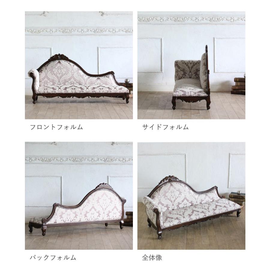 ロココスタイル キッズカウチ キッズソファ ベビーソファ ダマスク柄