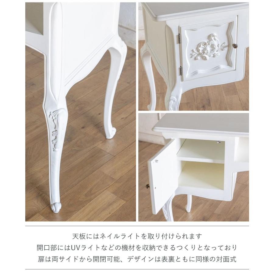 ロココ調 ネイルデスク 幅103cm 机 アンティーク レトロ 猫脚 ロココ調 ネイルデスク 幅103cm 机 アンティーク レトロ 猫脚