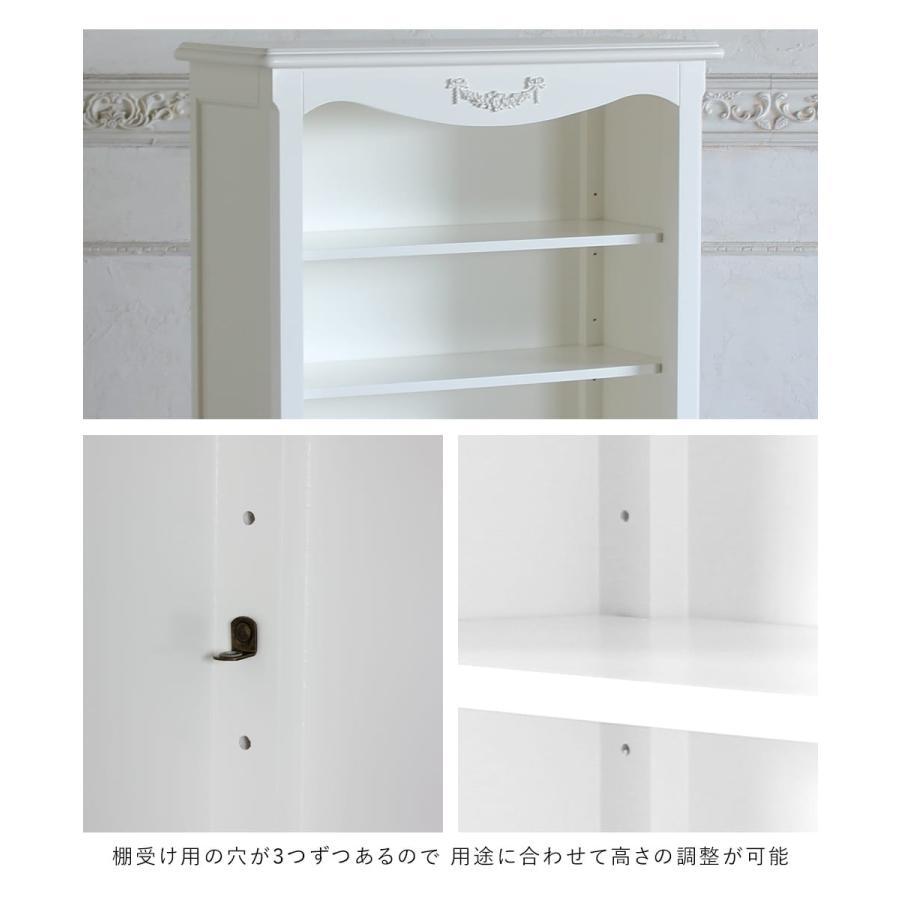 フランスアンティーク猫脚ブックシェルフ/本棚/飾り棚/食器棚/花台(93-133 本棚 ブックシェルフ Sサイズ キャビネット ディスプレイ アンティーク