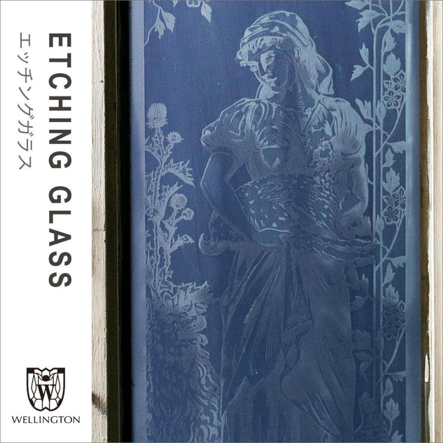 エッチングガラス アンティーク イギリス フランス ビンテージ レトロ