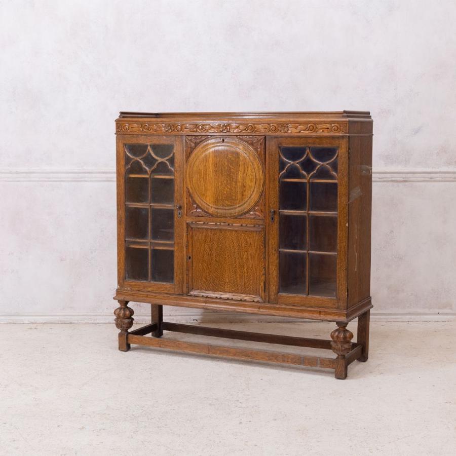 キャビネットイギリスアンティークサイドバイサイドビューロー