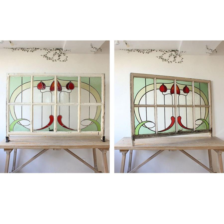 送料無料 ステンドグラス アンティーク 窓 ヨーロッパ直接買い付け