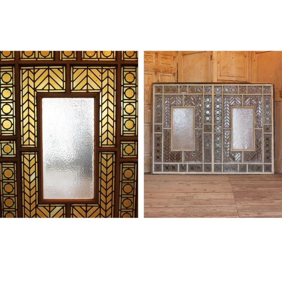 ステンドグラス アンティーク 窓 ヨーロッパ直接買い付け インテリア