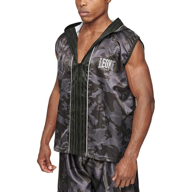 LEONE 1947 スポーツ トレーニング ガウン ユニセックス CAMOBLACK