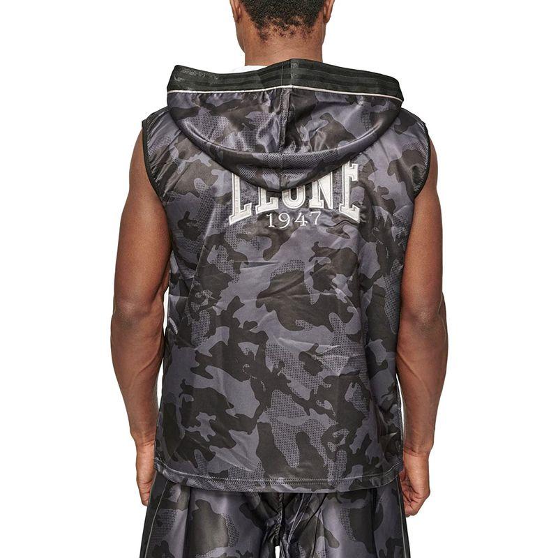 LEONE 1947 スポーツ トレーニング ガウン ユニセックス CAMOBLACK