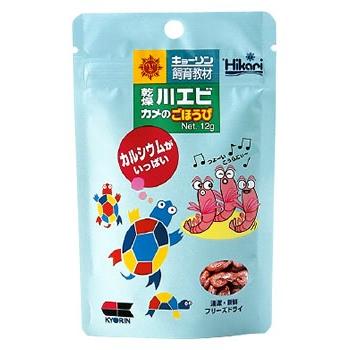 キョーリン　ひかり　教材　乾燥川エビ　カメのごほうび　(12g)　飼育教材　かめ　亀　エサ｜wellness-web