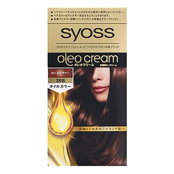 ヘンケルジャパン サイオス オレオクリーム ヘアカラー 3RB ローズブラウン (1個) 白髪染め syoss　医薬部外品｜wellness-web