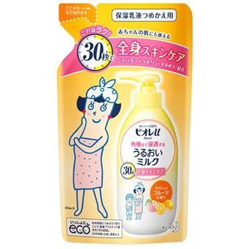 花王 ビオレu 角層まで浸透する うるおいミルク フルーツの香り つめかえ用 (250mL) 詰め替え用｜wellness-web