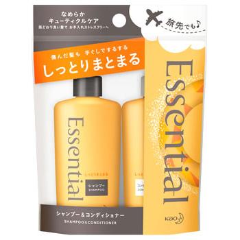 Essential シャンプー & コンディショナー セット×９袋 Essential 花王 エッセンシャル しっとりまとまる シャンプー