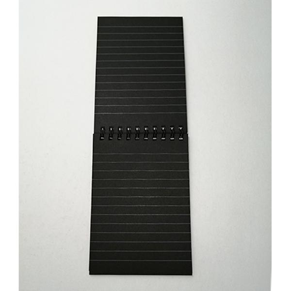 くろメモ B7｜ ブラック メモ帳 手帳 日記 シンプル ラメペン・白ペン