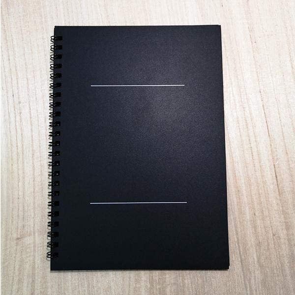 シンプルな黒いA5ノート くろノート A5｜ ブラック ノート メモ帳 手帳 日記 シンプル