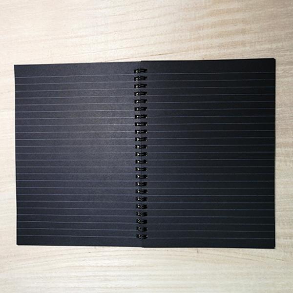 シンプルな黒いA5ノート くろノート A5｜ ブラック ノート メモ帳 手帳 日記 シンプル
