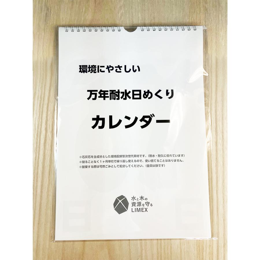 万年日めくりカレンダー｜壁掛け A4 リングタイプ 1ヶ月を何度も繰り返し使用 環境にやさしい  PP袋入れ 個包装 1個｜wellonshop｜04