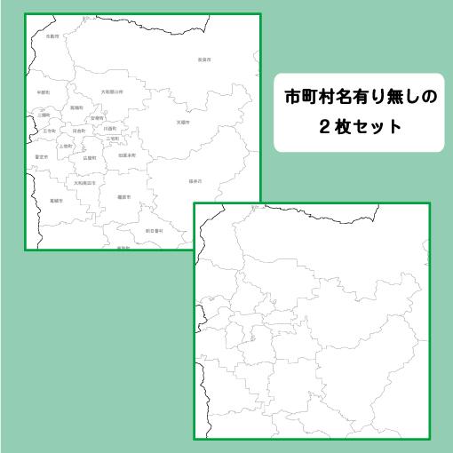 白地図 奈良県｜近畿地方 地理 自由研究 大きな地図 受験勉強 夏休み 自宅学習 ビジネス 会議 A1｜wellonshop｜02