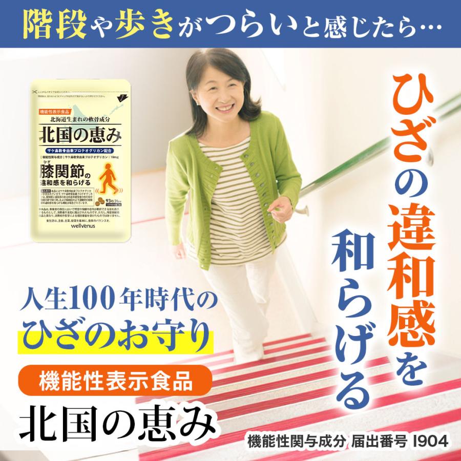 wellvenus 北国の恵み 93粒 約1ヶ月分 プロテオグリカン 膝 サプリ