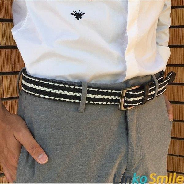 正規店仕入れの ストレッチ メンズ ゴムベルト メンズベルト ベルト ゴルフ カジュアル 編み込みベルト フリーサイズ クリックポスト シンプル 無地 メッシュ ベルト Www We Job Com